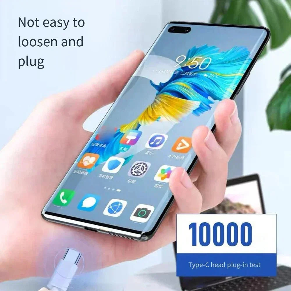 120W USB-C Fast Charging Cable – iPhone, Samsung & Xiaomi USB-C Charging Cable Qme