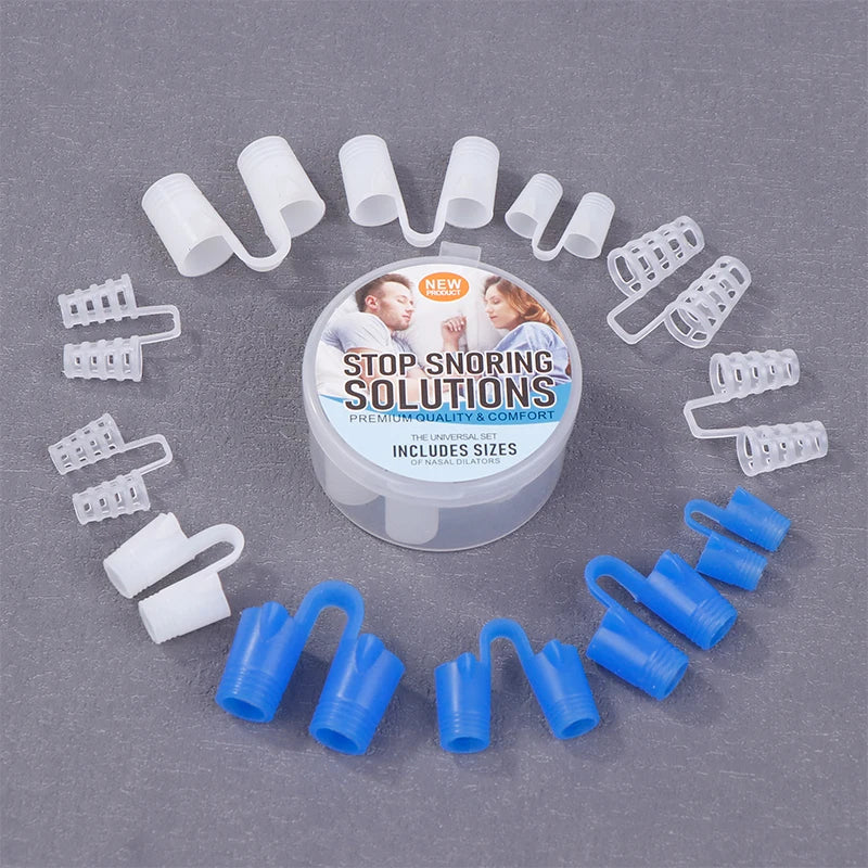 Silicone Nasal Dilators 4-Piece Set – Nose Clip for Better Sleep Nasal Dilator Qme