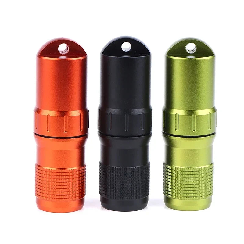 Waterproof Aluminum Pill Case – Airtight EDC Capsule Container EDC Capsule Case Qme