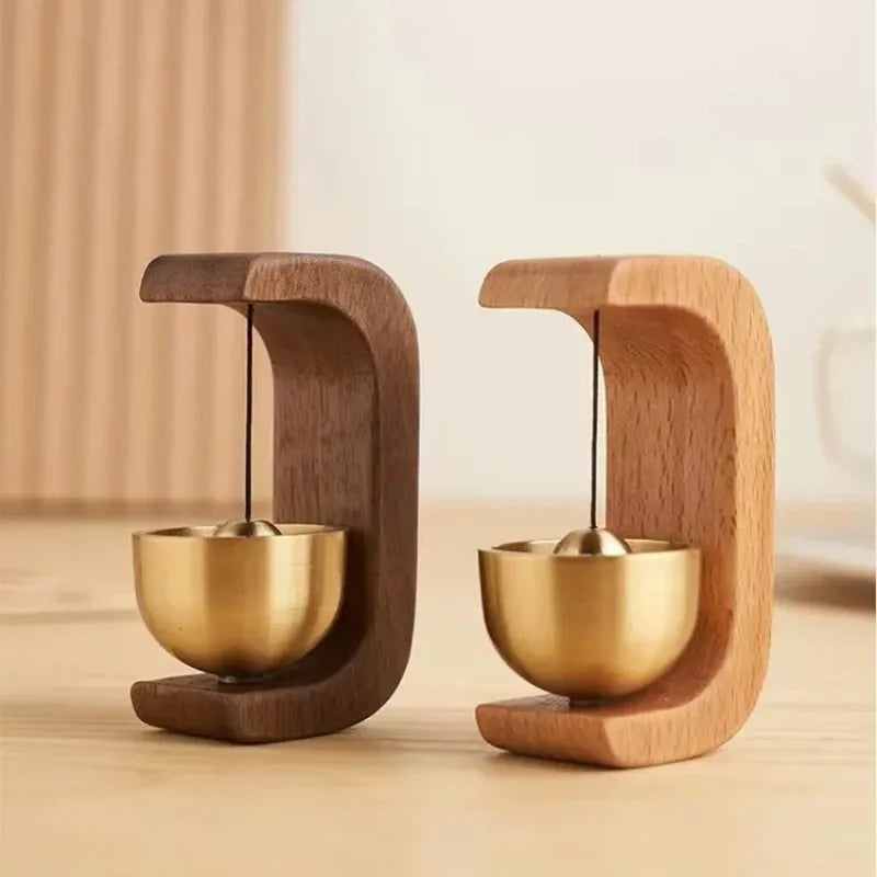 Magnetic Beech Wood Door Entry Bell – Wind Chime for Car & Home Wood Door Wind Bell Qme