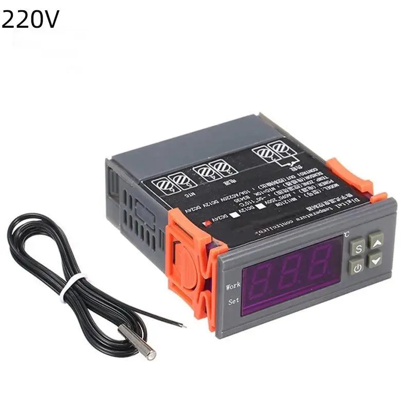 Dual Digital Thermostat & Humidity Controller 1210W Digital Climate Controller Qme 220v