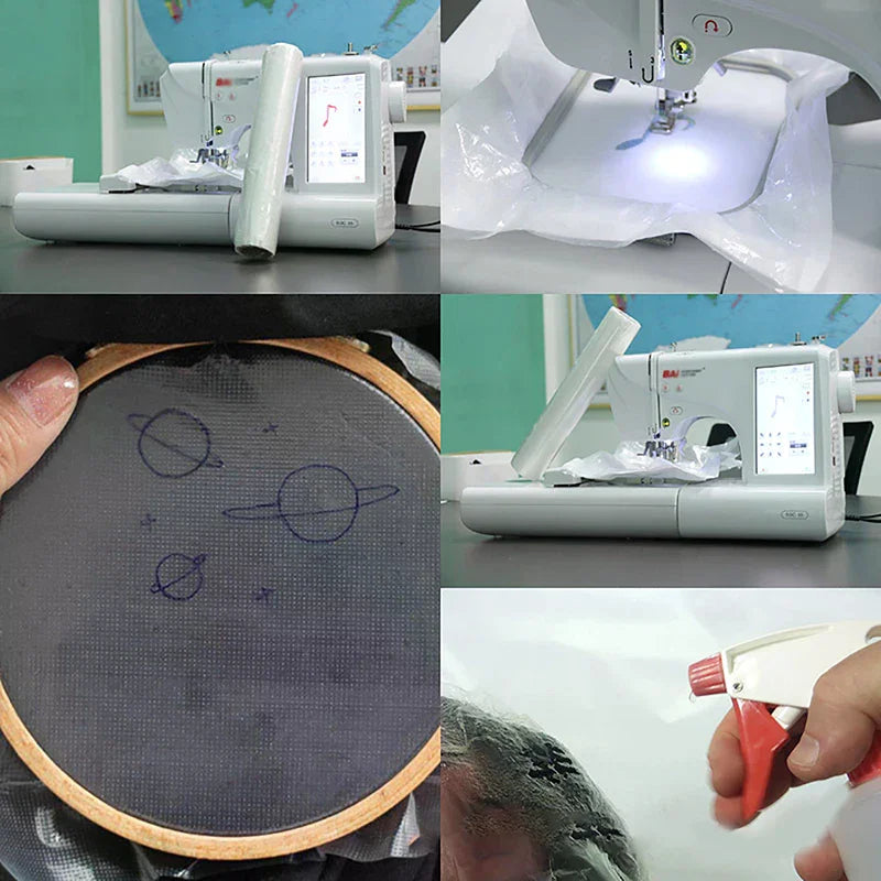 Water Soluble Topping Film Machine Embroidery Stabilizer 10 Yd Embroidery Stabilizer Film Qme
