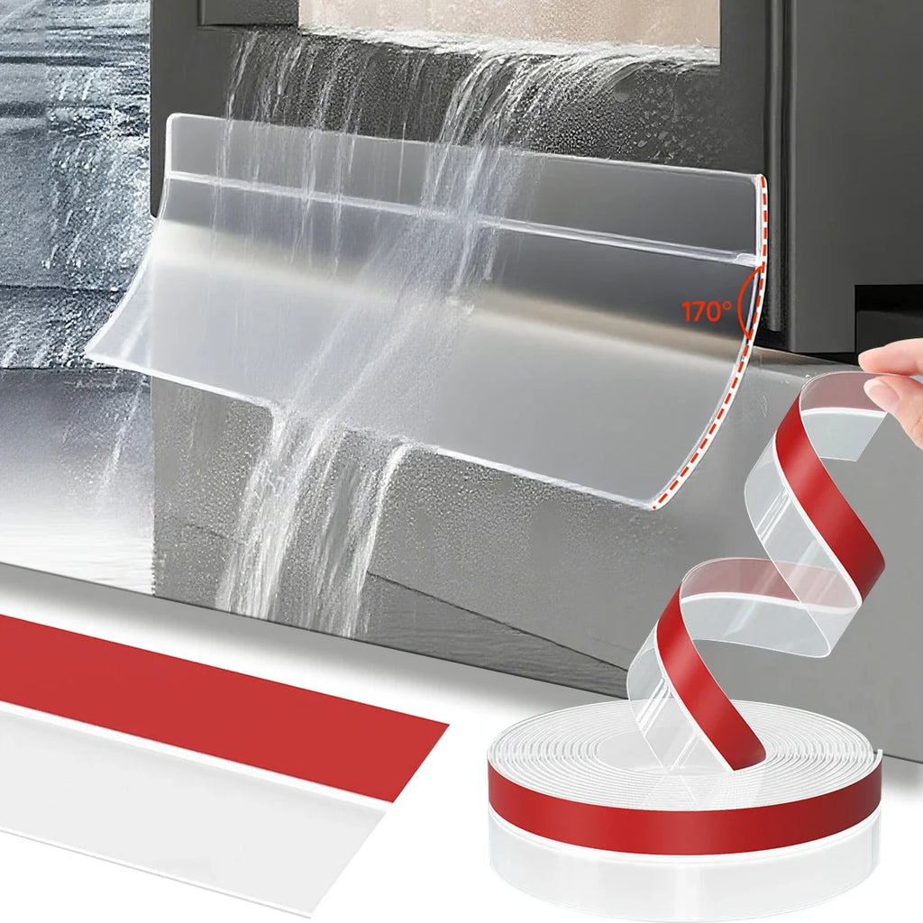 Window Rain Drip Guard Rubber Edge Sealing Strip 6M Window Door Seal Strip Qme