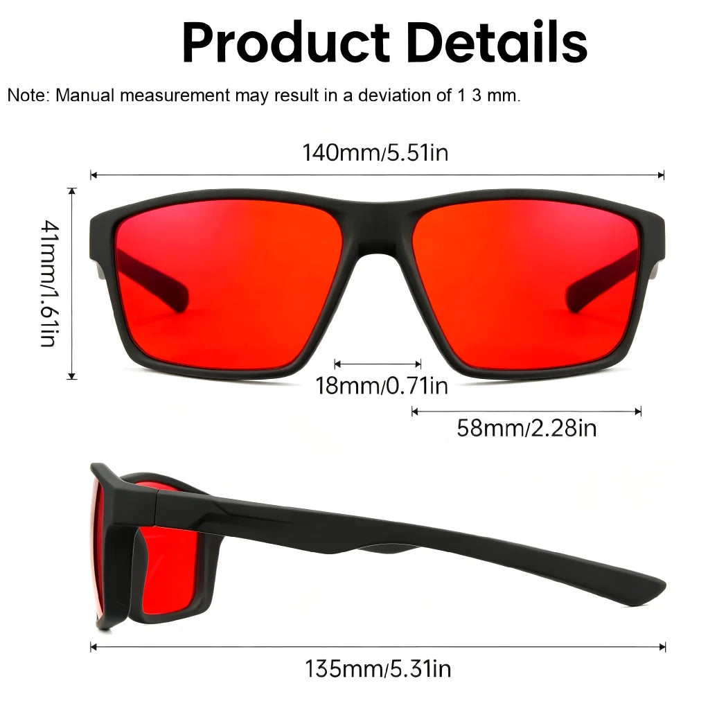 VOPHA S68 Blue Light Blocking Glasses – Unisex Rectangle Blue Light Glasses Qst