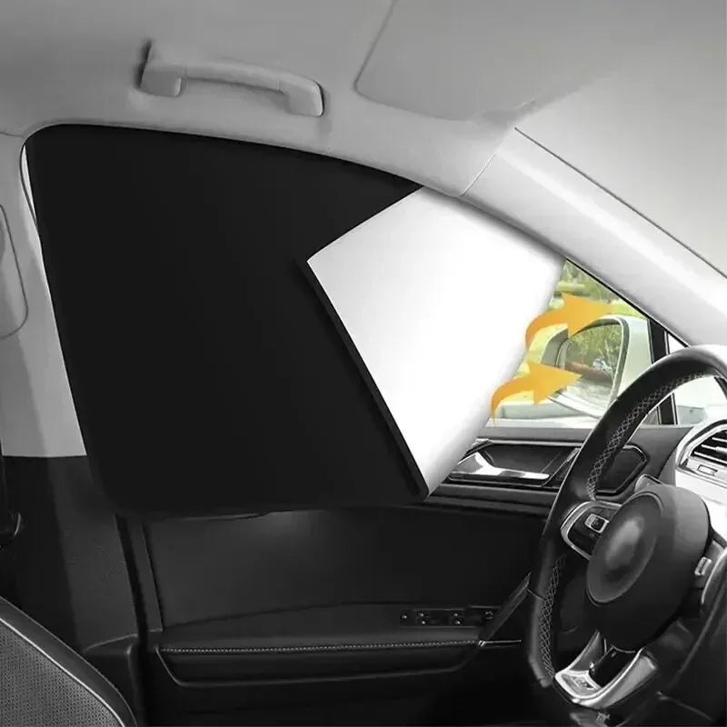 Car Side Window Magnetic Sun Shade Privacy Curtains – UV Block Car Window Sun Shade Qme