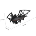 Bat Corner Shelf – Wooden Floating Gothic Wall Display Floating Wall Shelf Qme black