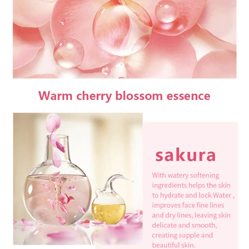 YOUNGCOME Sakura Essence Cream – Cherry Blossom Moisturizer Facial Moisturizer Cream Qst