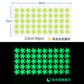 Glow in the Dark Wall Stickers – Kids Room Star & Dot Decals Glow Wall Decals Qme 2CM 50 stars