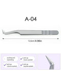 Qme Stainless Steel Eyelash Extension Tweezers | Precision Lash Lash Extension Tweezers Qme A-04