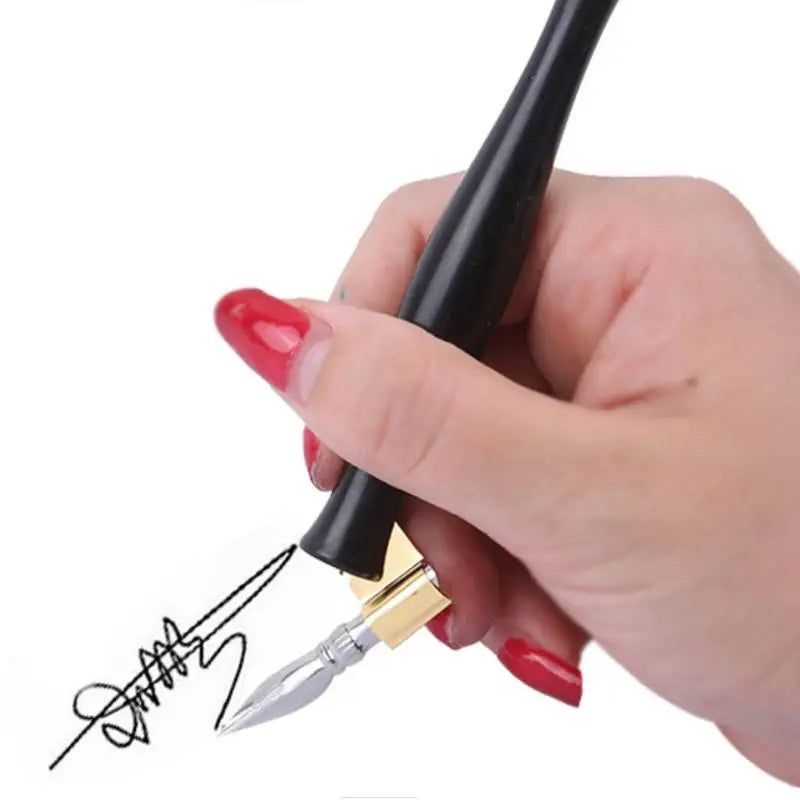 Oblique Dip Pen Holder for Calligraphy & Art Drawing Calligraphy Pen Holder Qme