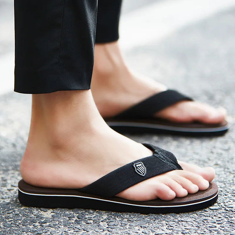 Men's Non-Slip EVA Flip Flops – Casual Beach Sandals Men's Flip Flops Qme