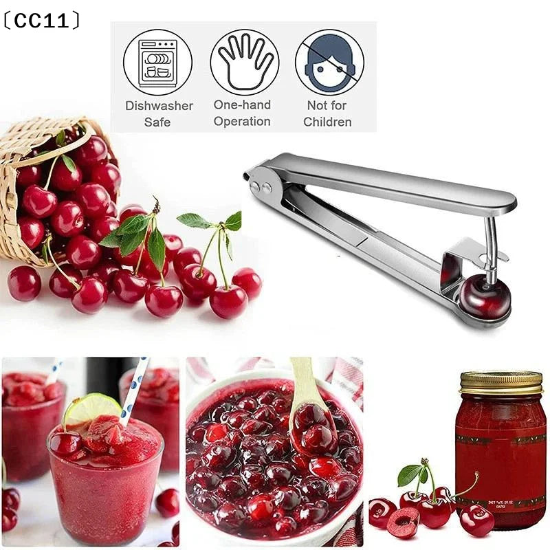 Multi-Fruit Pit Remover – Cherry, Olive & Date Pitter Tool Fruit Pit Remover Qme Default Title