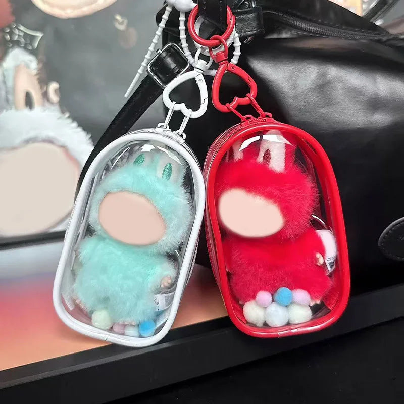 Stretch Cloth Plush Toy Protective Cover & Transparent Strap Plush Toy Cover Qme