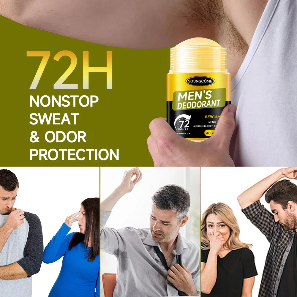 YOUNGCOME Men's 72H Deodorant Stick – Cinnamon Scent Men's Deodorant Stick Qst