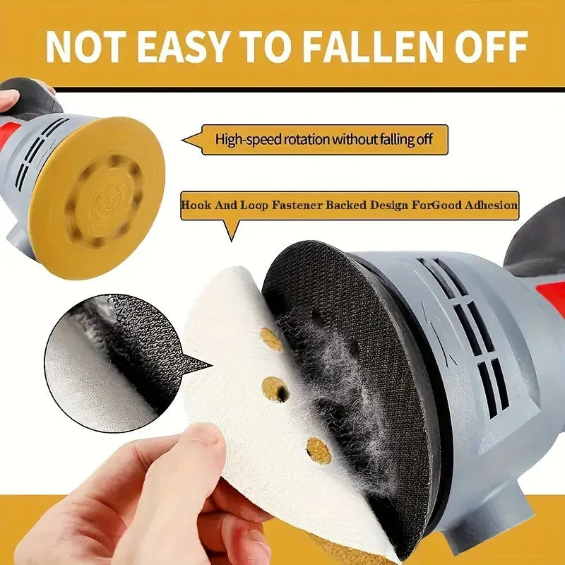 5-Inch Sanding Discs Assorted Grits 8-Hole Hook & Loop – 20 Pack Abrasive Sanding Discs Qme