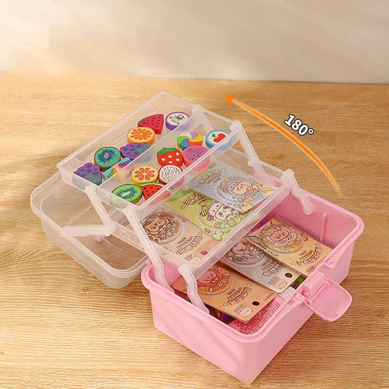 Kids Hair Accessories Organizer Box | 6 Colors – Qme Hair Accessories Organizer Qme