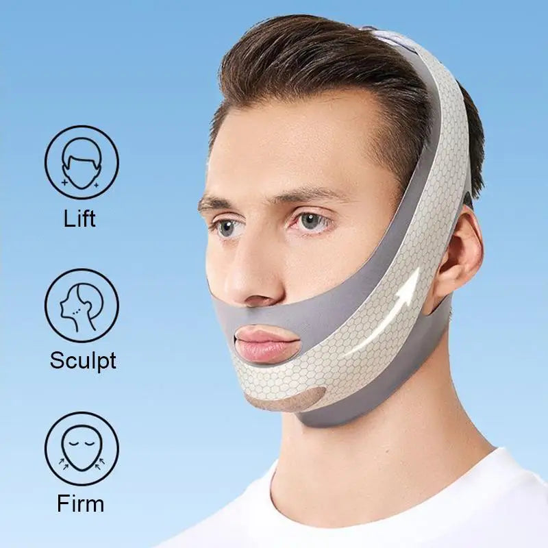 V-Line Face Lifting Bandage Chin Slimming Mask | Qme Facial Contouring Mask Qme