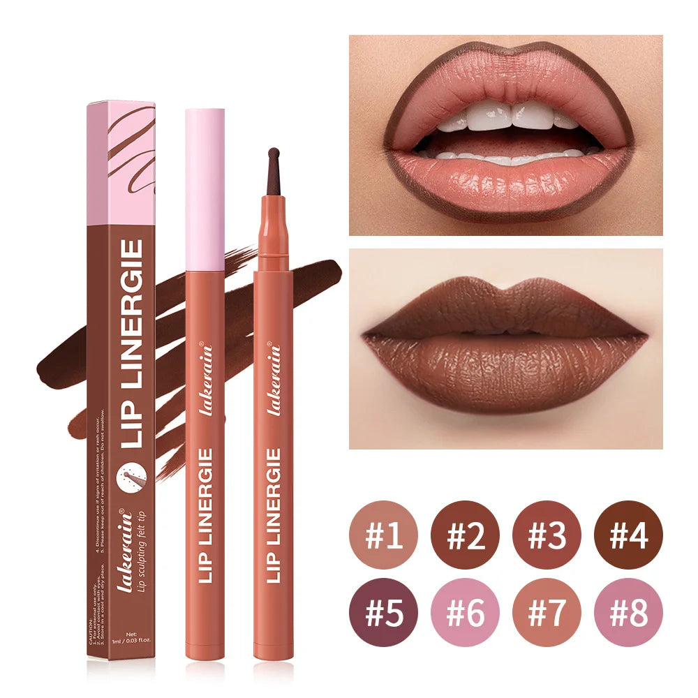 Lakerain Ballpoint Lip Liner – Waterproof Long-Lasting Lip Pen Lip Liner Pen Qst