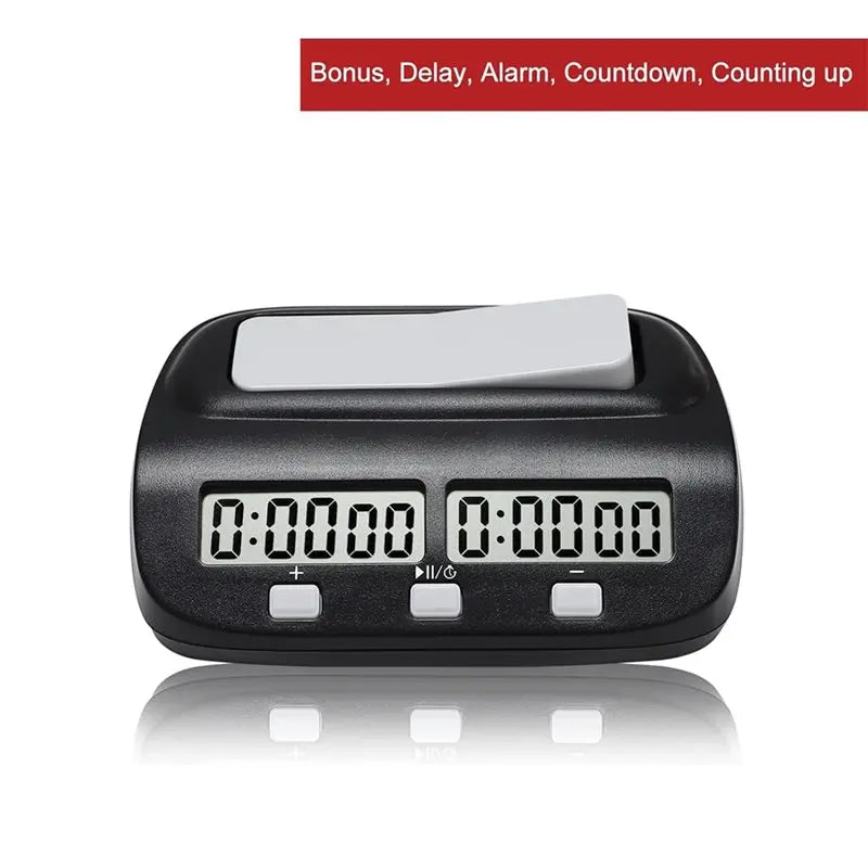 A02F Digital Chess Timer | Delay, Bonus & Countdown Clock Chess Game Timer Qme