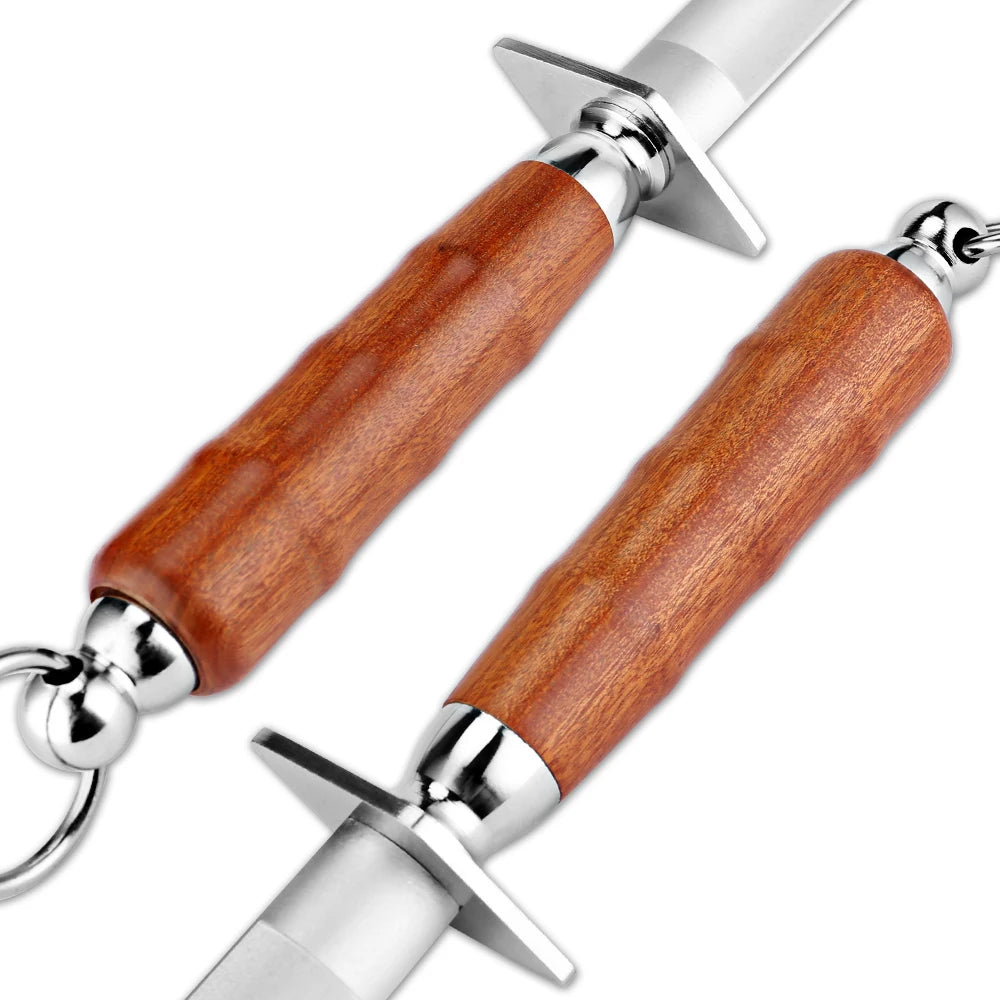 XITUO 12" Carbon Steel Knife Honing Rod | Professional Knife Honing Rod Qst