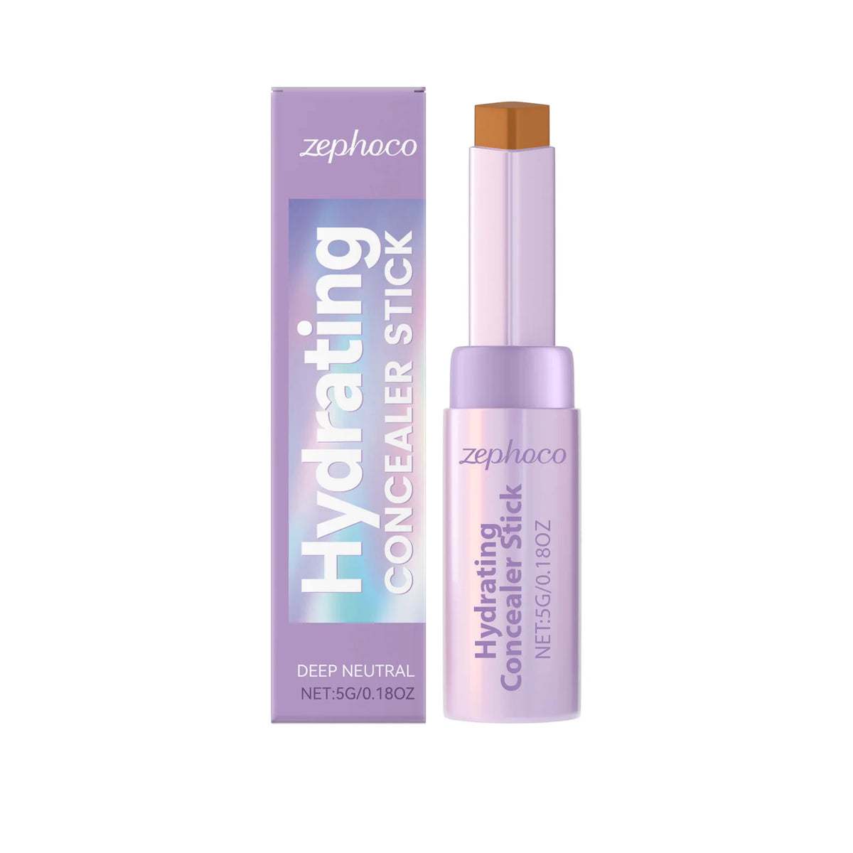 Zephoco Contour & Concealer Stick – Lightweight Long-Wearing Contour Concealer Stick Qst Deep Shade