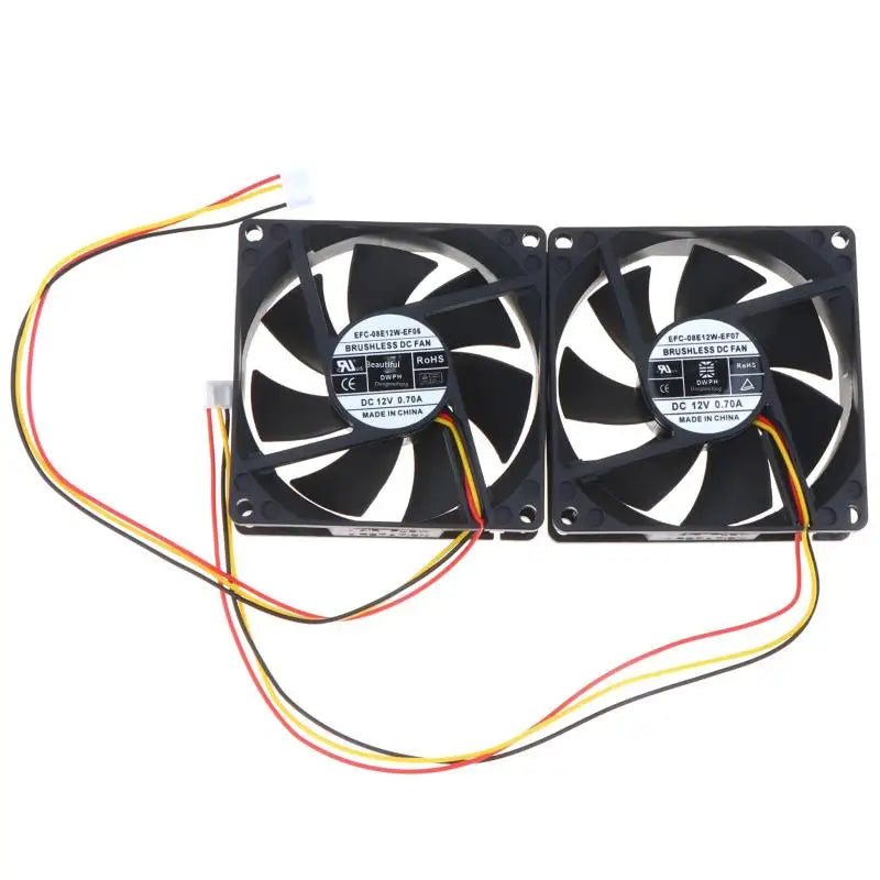 80x80x25mm 12V 3-Wire Server Cooling Fan EF06 EF07 Server Cooling Fan Qme