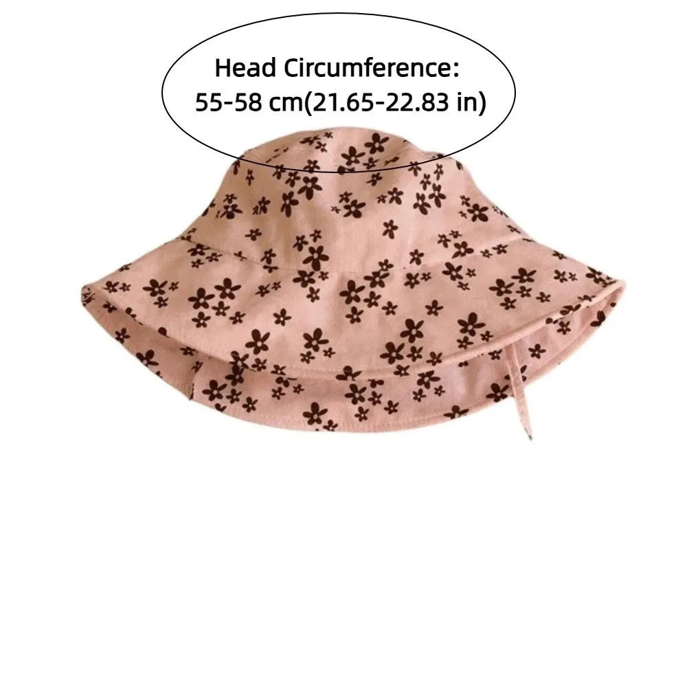 Floral Double-Sided Bucket Hat – Foldable Wide Brim Sun Hat Bucket Hat Qme