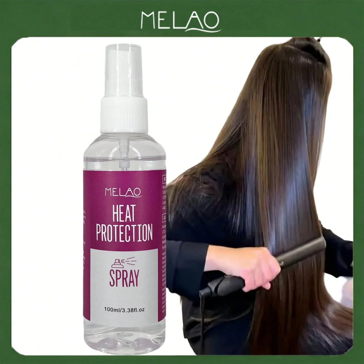 MELAO Heat Protectant Spray – Flat Iron & Curling Guard Heat Protectant Spray Qme