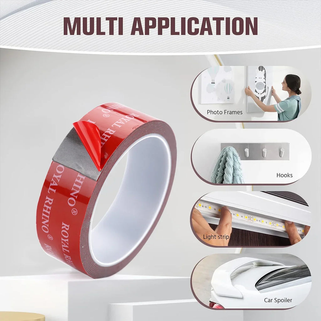 Double Sided Acrylic Foam Tape – Waterproof Heavy Duty Mount Mounting Foam Tape Qme