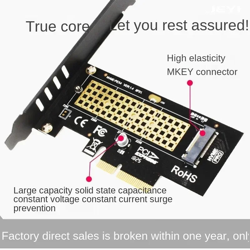 SK4 M.2 NVMe SSD to PCIe X4 Interface Card with Heatsink PCIe SSD Adapter Card Qme