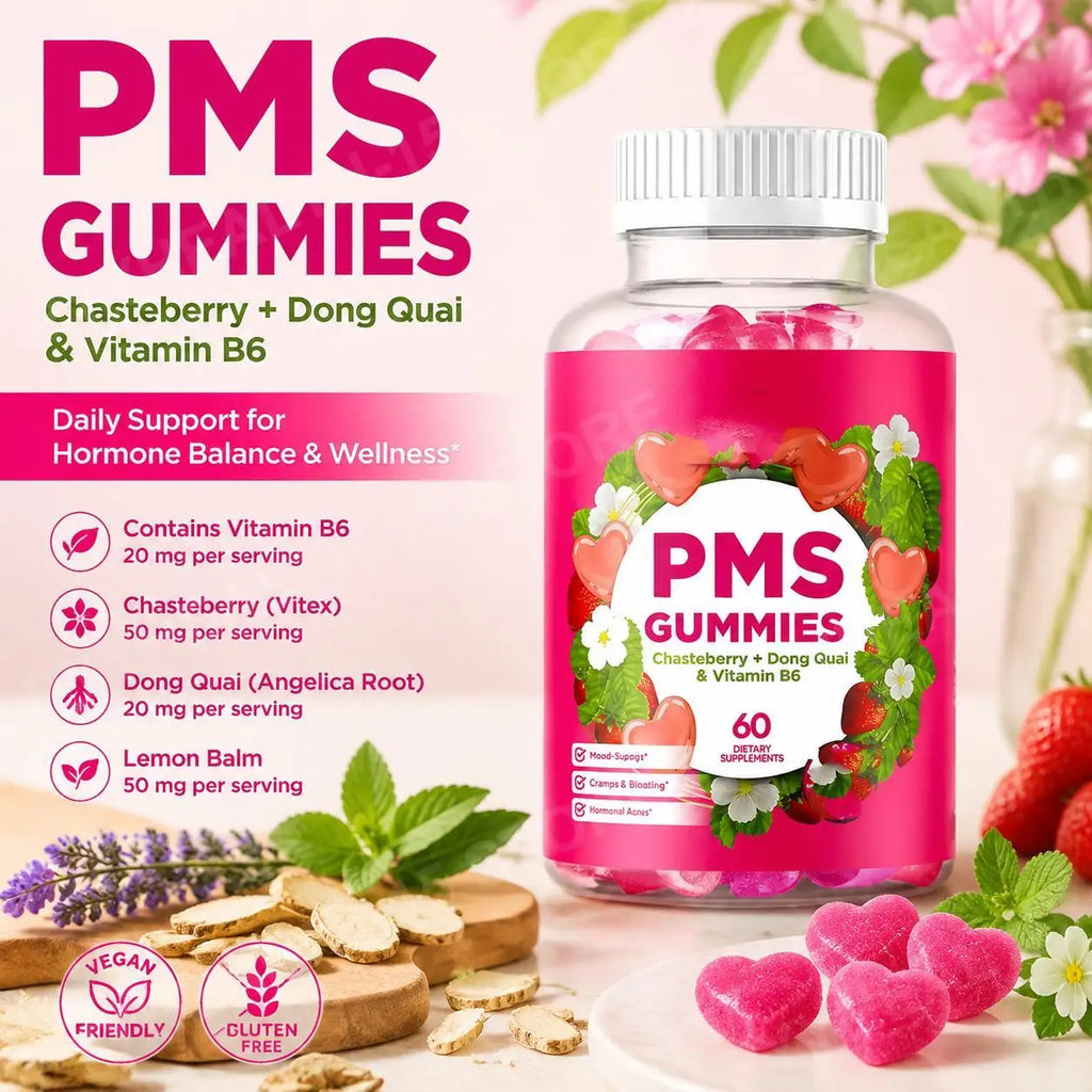 Women's Monthly Wellness Gummies – Chasteberry, Dong Quai & B6 Wellness Gummies Qst