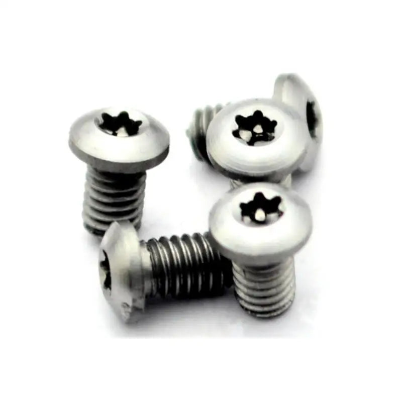 4-Pack T6 Torx Stainless Steel Pocket Knife Back Clip Screws Knife Clip Screws Qst Silver S-4pcs
