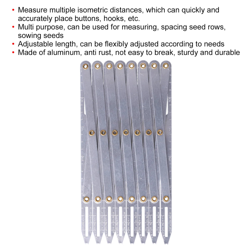 Aluminum Adjustable Sewing Gauge – Anti-Rust DIY Tool Sewing Gauge Tool Qst