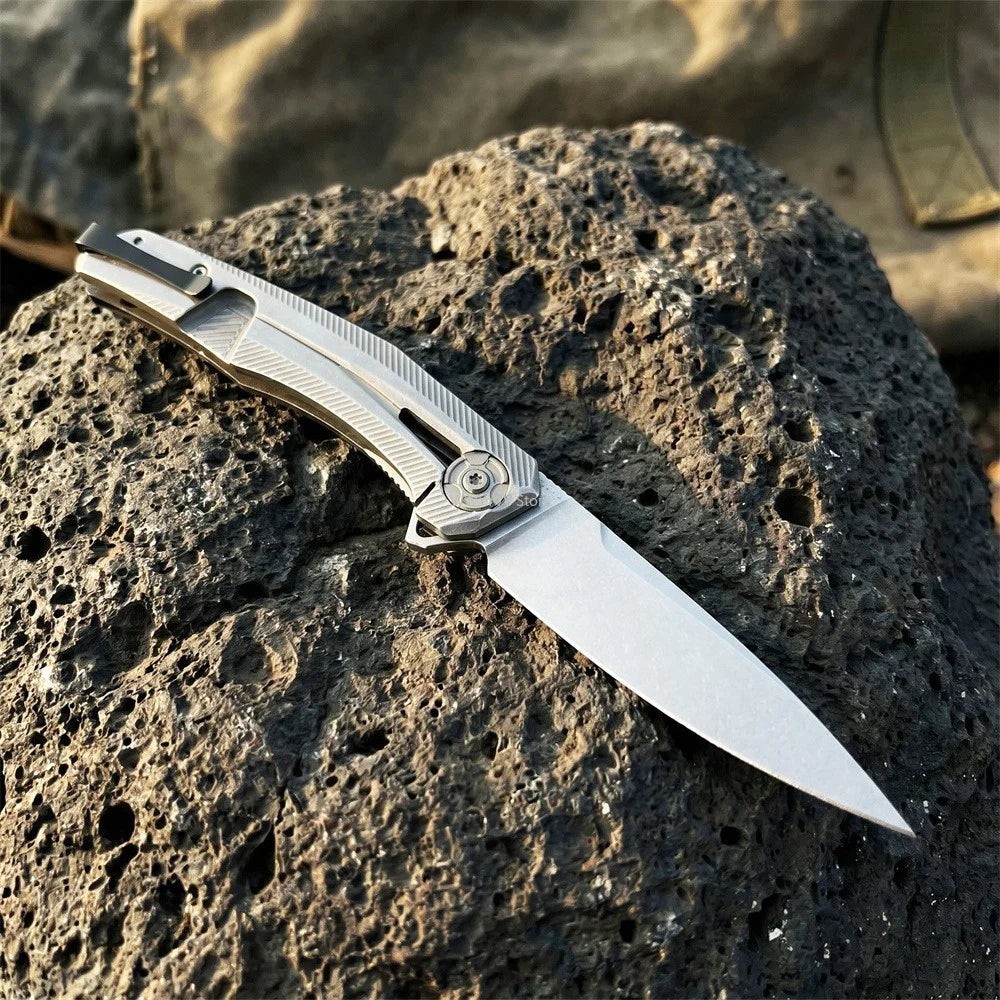 ZT 0707 Tactical Folding Knife – D2 Steel & Carbon Fiber EDC Tactical Folding Knife Qst
