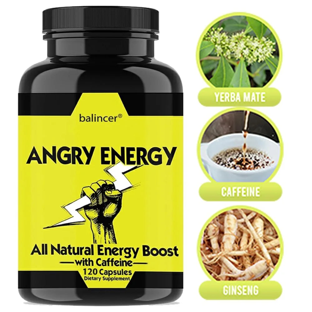Apple Cider Vinegar Capsules 400mg – Ginseng & Vitamin B6 Dietary Supplement Qst