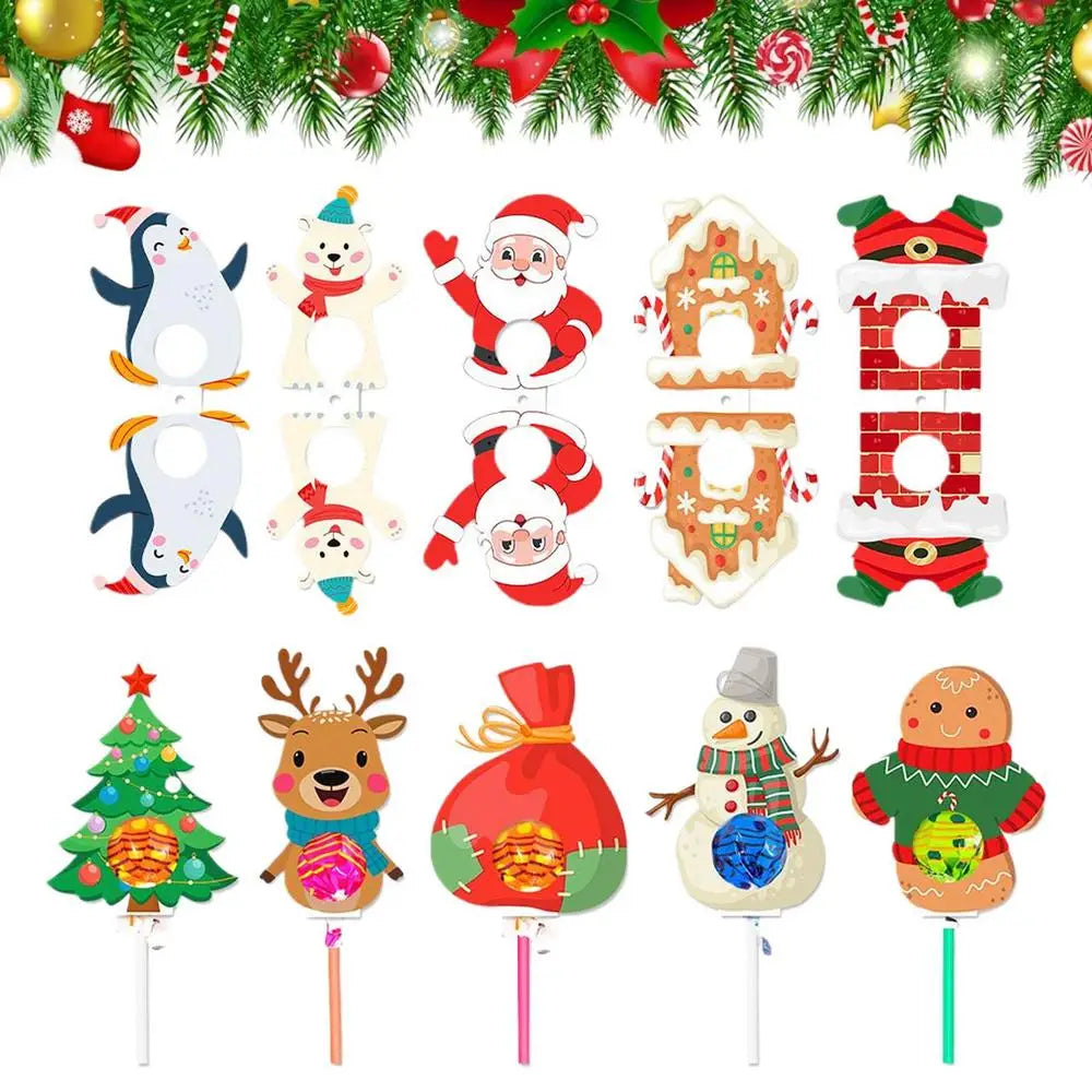 Christmas Snowman Lollipop & Candy Holders – Cute Party Supplies Holiday Candy Holder Qme 10pcs China Mainland Other