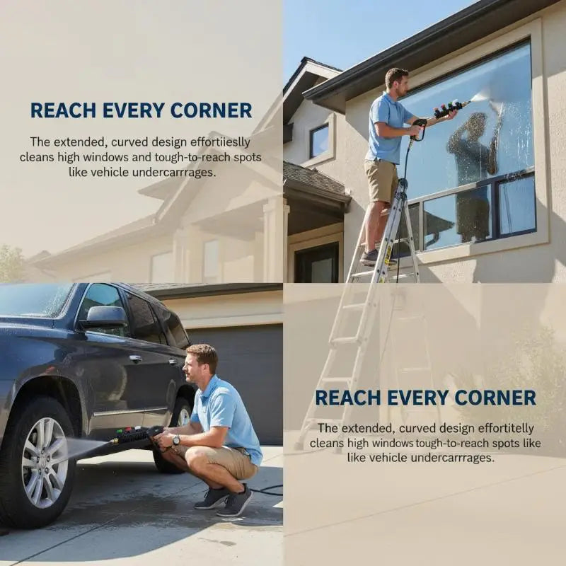 30° Curved Pressure Washer Extension Wand – 1/4 Quick Connect Pressure Washer Wand Qme