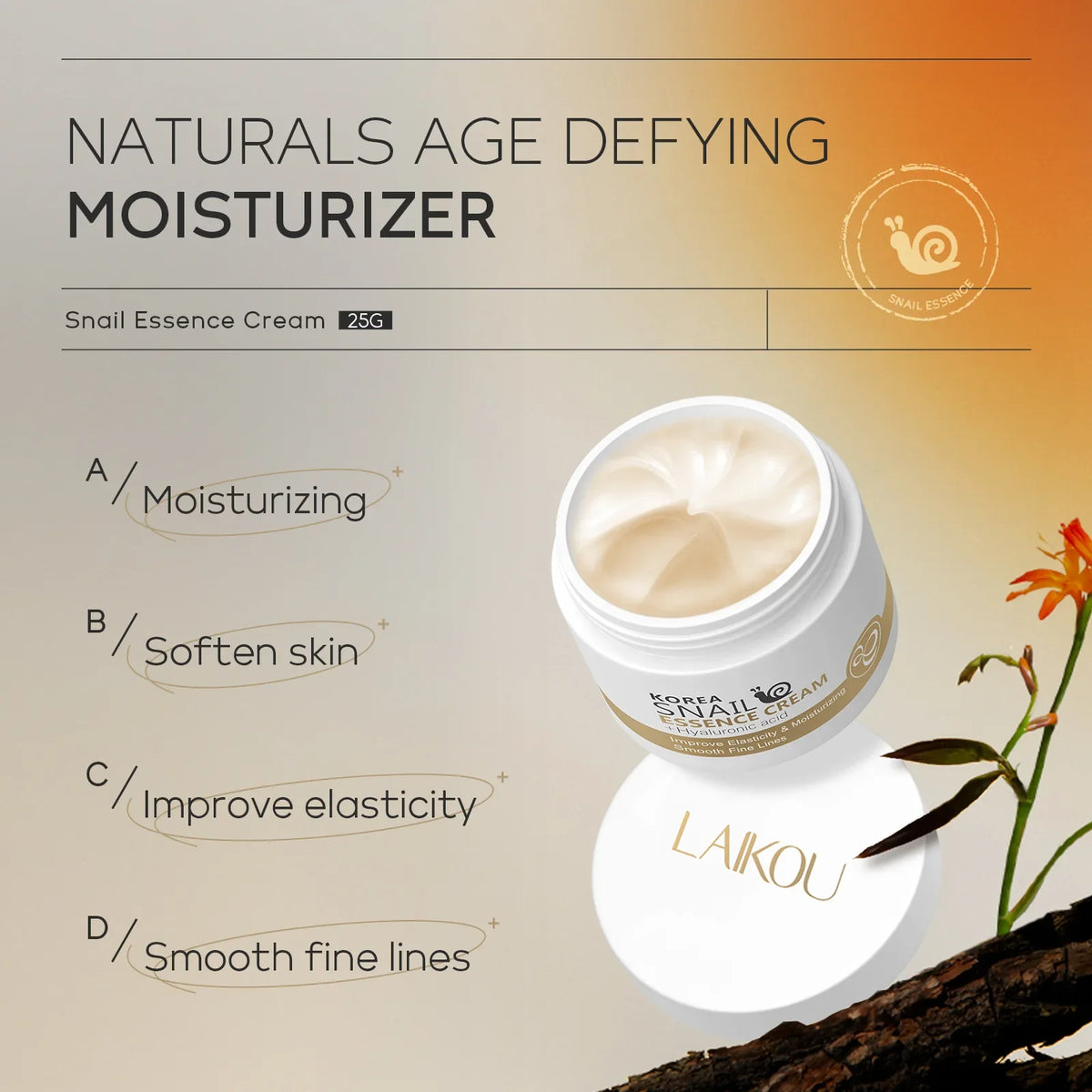 Snail Collagen Face Cream – Moisturizing & Firming Skincare Face Moisturizer Cream Qme