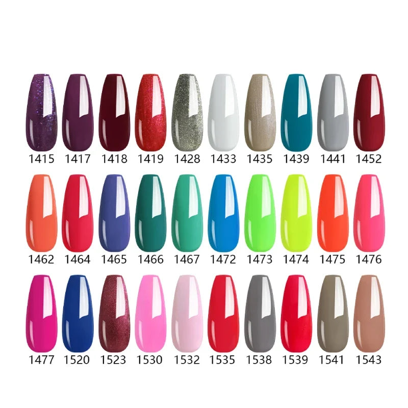 NAILCO Hybrid Gel Nail Polish Semi-Permanent UV Varnish 15ml Gel Nail Polish Qme