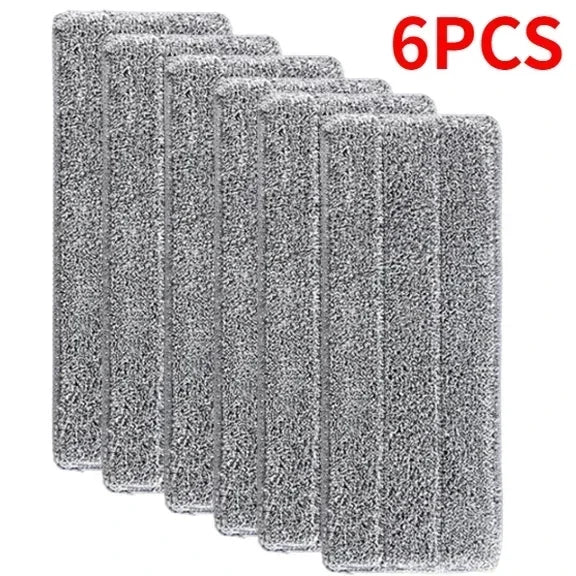 6-Pack Microfiber Mop Pads Replacement – Washable Spray Mop Cloths Replacement Mop Pads Qme 6PCS