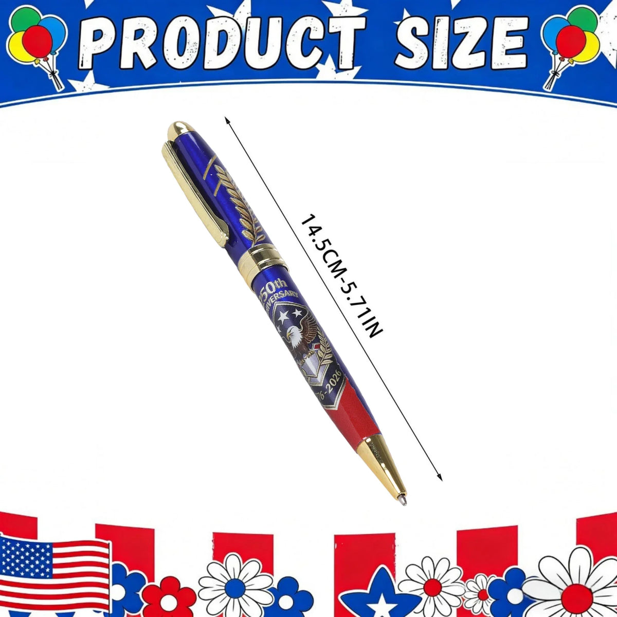 250th Anniversary Commemorative Ballpoint Pen 1776–2026 Commemorative Collector Pen Qme
