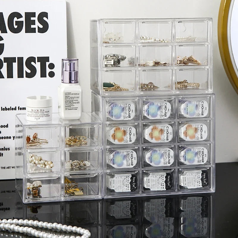 Multi-Grid Contact Lens Storage Box – Large Capacity Organizer Contact Lens Organizer Qme