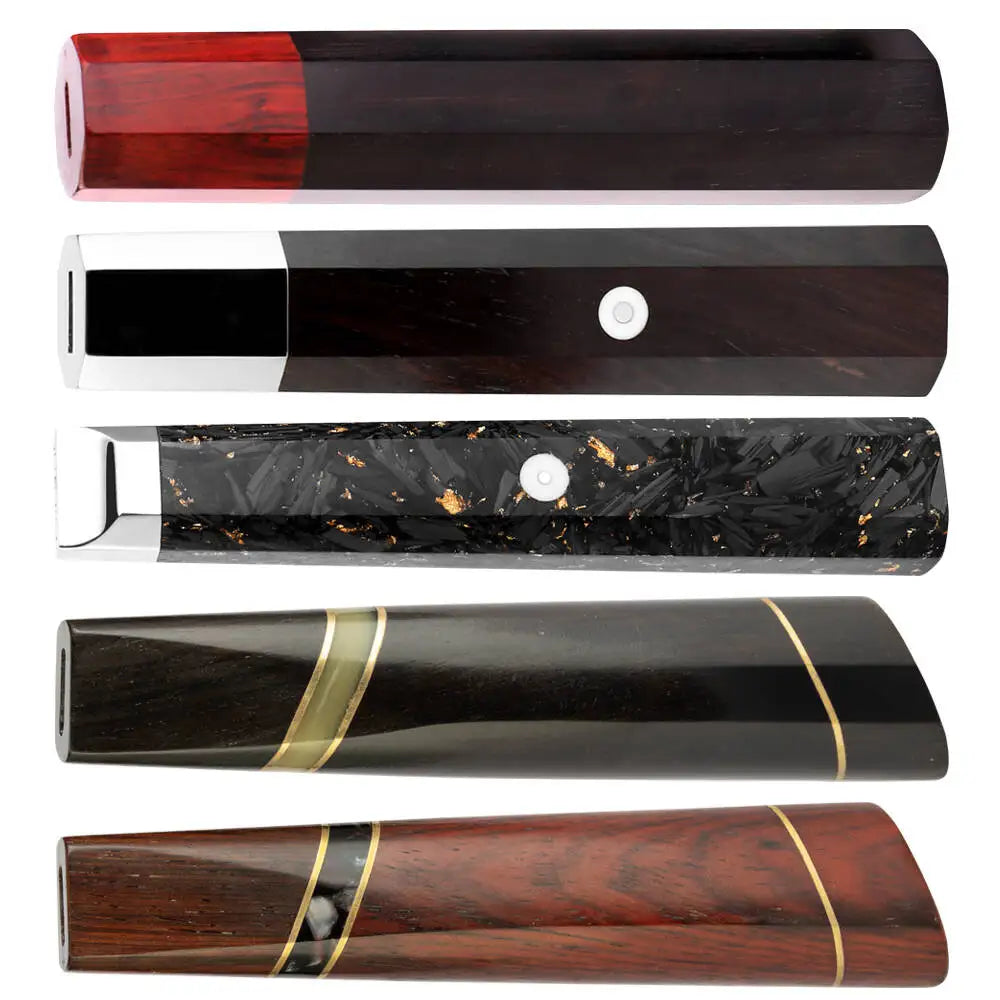 XITUO Octagonal Wood Knife Handle – DIY Japanese Kitchen Knife Knife Handle Blank Qst