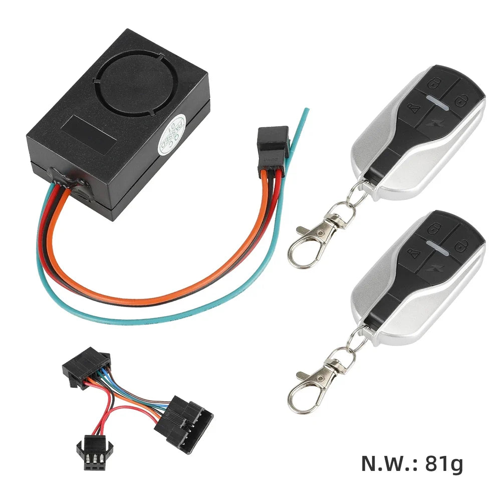 Electric Scooter Anti-Theft Vibration Alarm & One-Button Starter Scooter Alarm System Qme