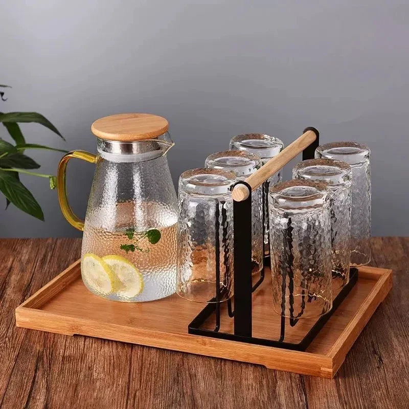 Mug Organizer Shelf with Drain Tray | Standing Cup Rack Mug Organizer Rack Qme
