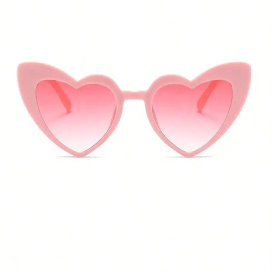 Heart Shaped Cat Eye Sunglasses – Women's Retro Mod Style Fashion Sunglasses Qme