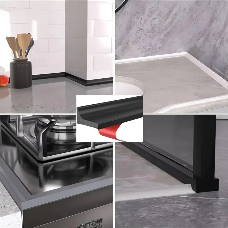 Self-Adhesive Silicone Waterproof Seal Strip – Kitchen & Bath Waterproof Seal Strip Qme