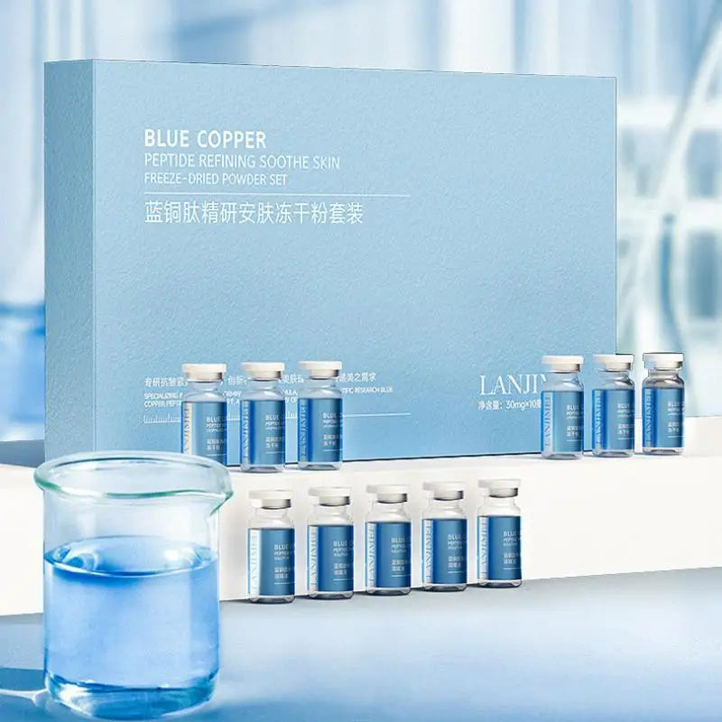 Blue Copper Peptide Freeze-Dried Powder – Firms, Brightens & Lifts Peptide Skin Serum Qme