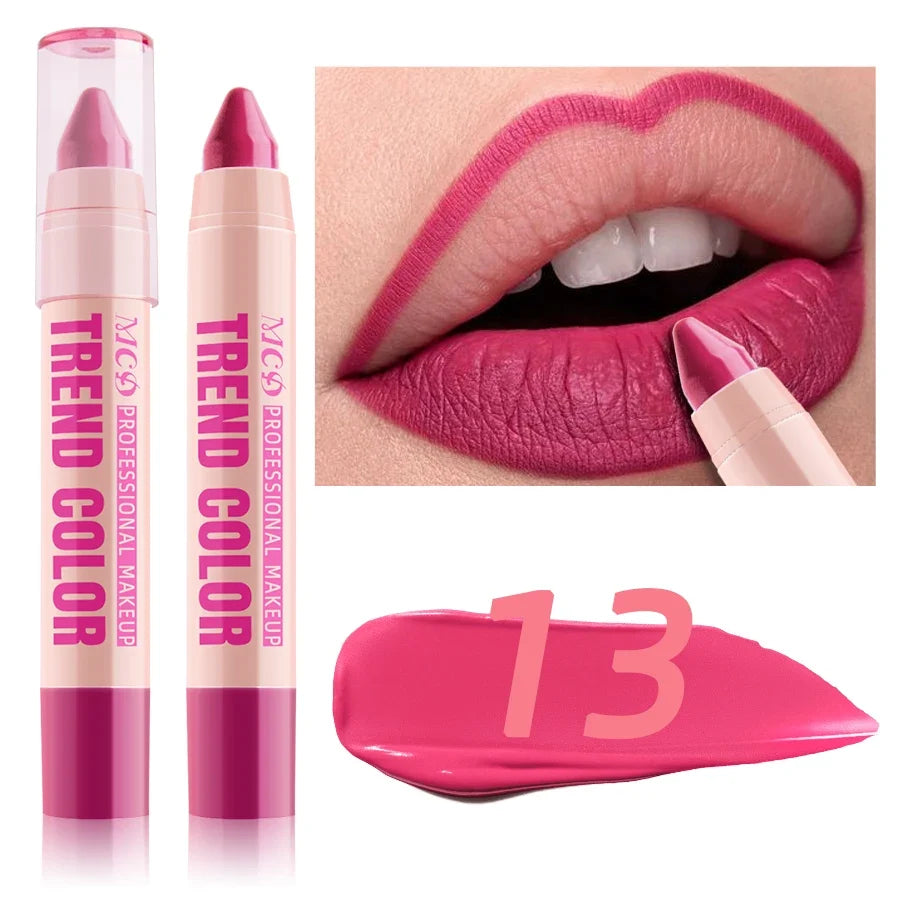 Qme Waterproof Moisturizing Lipliner Pen – 12 Shades Waterproof Lip Liner Qme 13