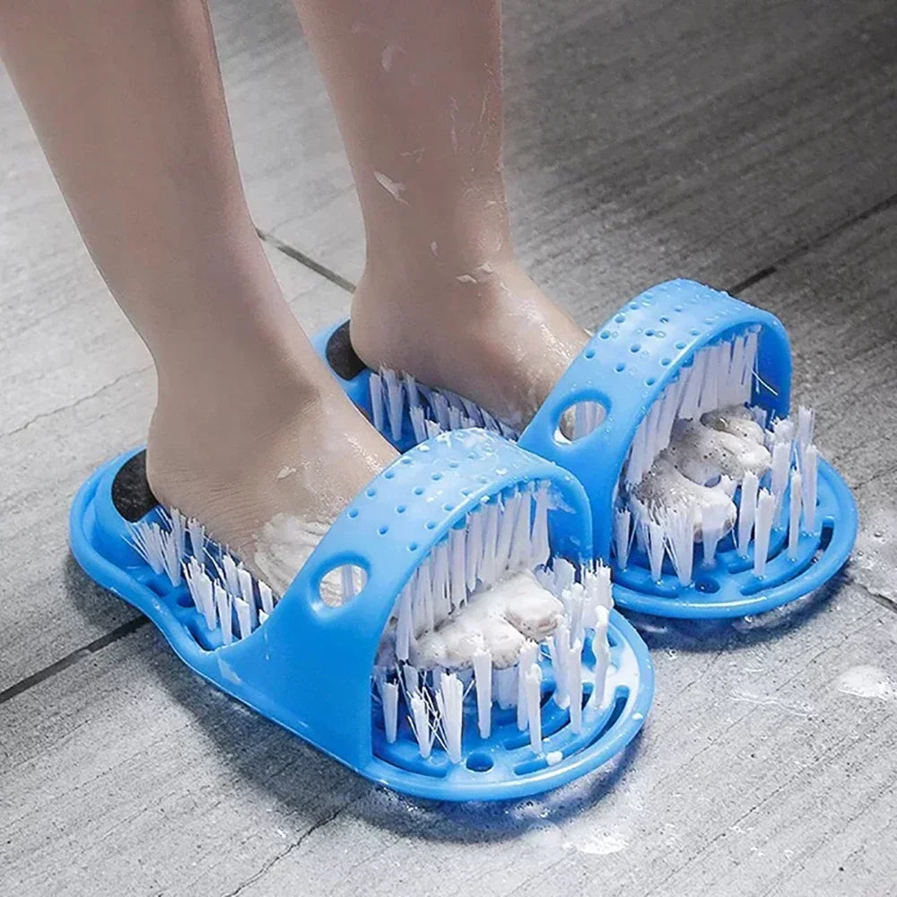 Shower Foot Scrubber Massager & Exfoliating Bath Brush Foot Scrubber Brush Qme